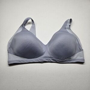 Warners Women Bra XL Gray T Shirt Wireless Strap Comfort